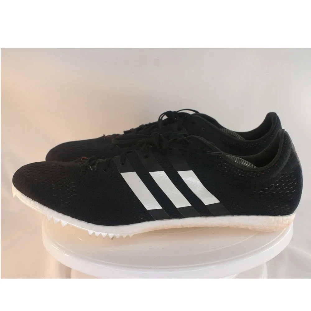 Adidas Adizero Avanti Boost Mens 11 Black White Track Field Spikes CG3831